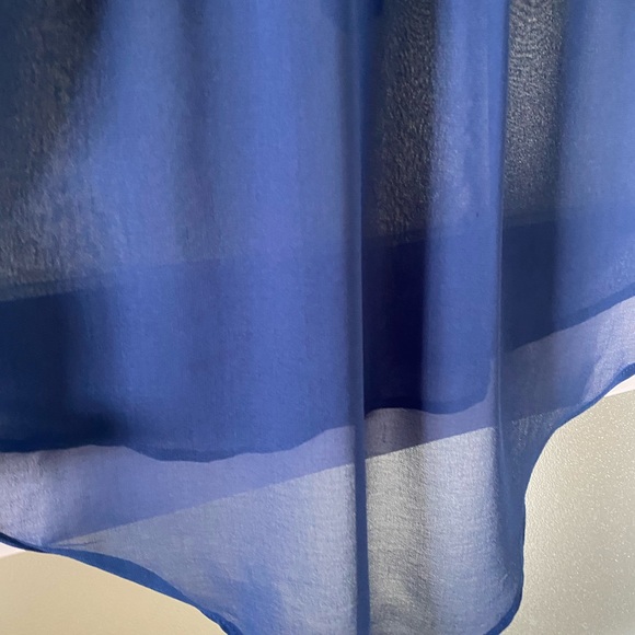 Costa Blanca sheer blue blouse - Picture 5 of 7